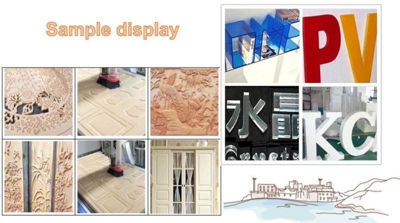 Woodworking CNC Router Processing Center Atc Stone Aluminum Solid Wood Wooden Cabinet Door Furniture 3D Engraving Sawing
