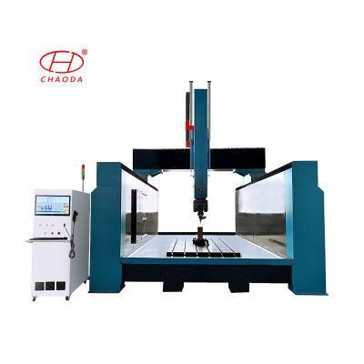 Rotary Spindle CNC Router Cutting Statue Making Machine with 5 Axis