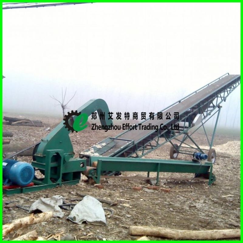 Diesel Engine Portable Wood Chipper, Portable Wood Chipping Machine