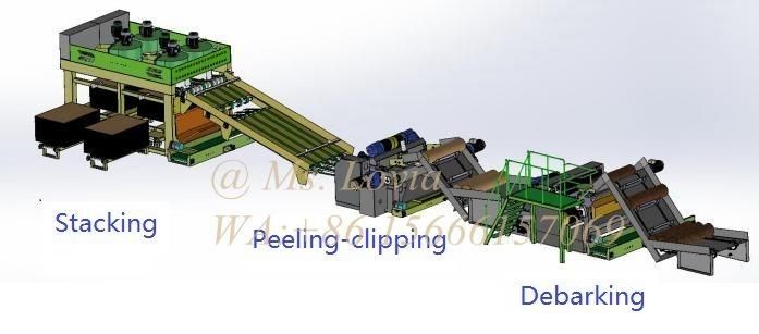 1500mm Nc Spindle Less Peeling-Clipping Lathe with Peeling Speed 120m/Min