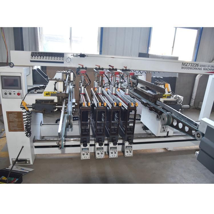 Six Lining Industrial Woodworking Hole Multi Drilling Machine