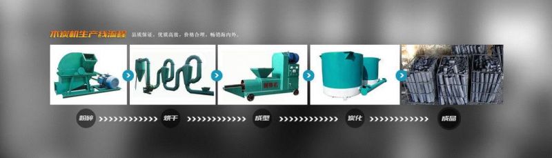 Automatic Biomass Briquette Extruder, Biofuel Wood Sawdust Briquette Press, Charcoal Briquette Making Machine