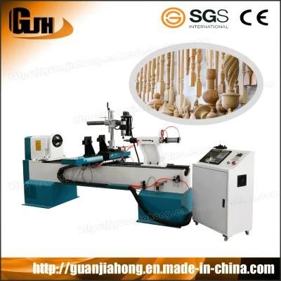 CNC Wood Turning Lathe for Turning Wooden Legs, Staircase, Baseball Bet