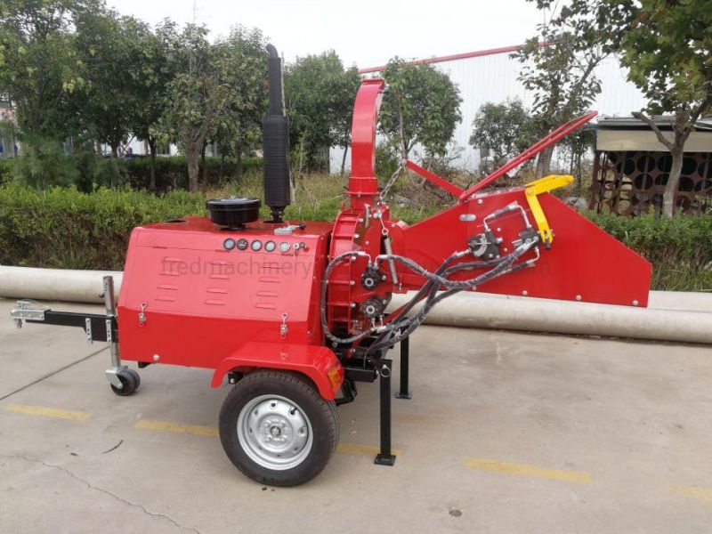 Forestry Machinery Wood Branch Cutter 40HP Diesel Engine Towable Chopper Dh-40 Wood Chipper