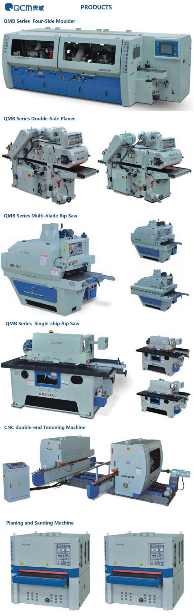 QMB206A/A-H Woodworking Machinery Double side Planer