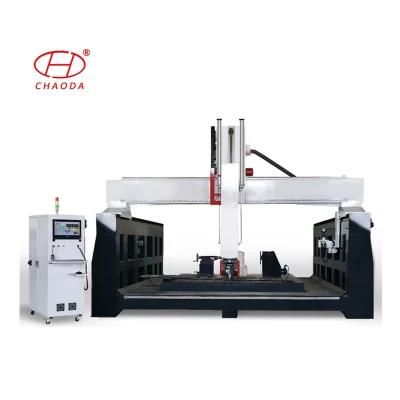 5 Axis CNC Manufacturer Router Machine with Rotary Axis for 3D Molding