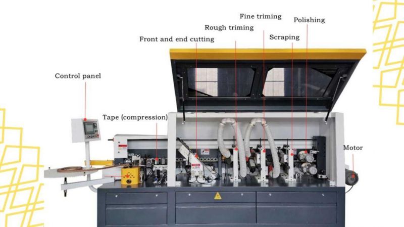 Guan Diao CNC Automatic Edge Banding Machine Woodworking Machine