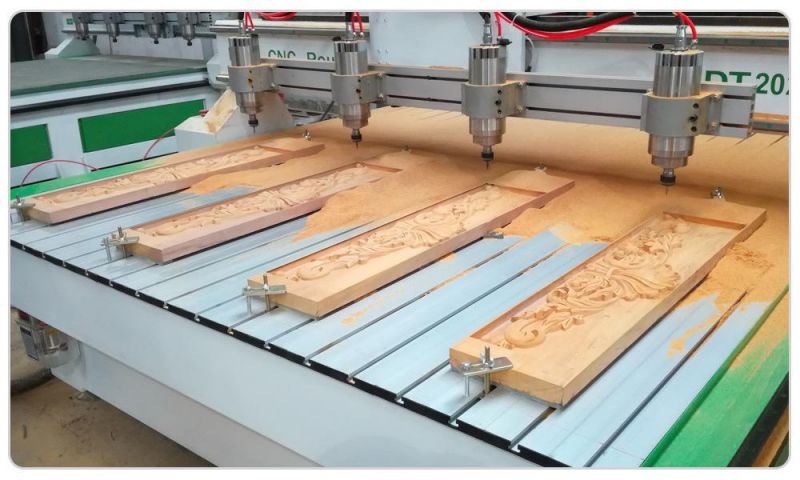 1325, Plastic, Wood, MDF, Acrylic, CNC Cutting and Engraving Machine, Multi Spindle CNC Router