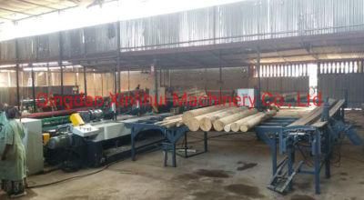 Plywood Veneer Peeling Lathe Cutterhead Barker Peeling Lathe with Telescopic Spindle Wood Veneer Rolling Machine