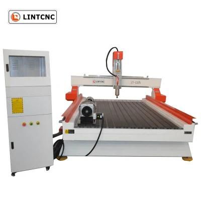 4 Axis 5 Axis 1325 Woodworking Furniture Embossment CNC Router with Independent Rotary Axis