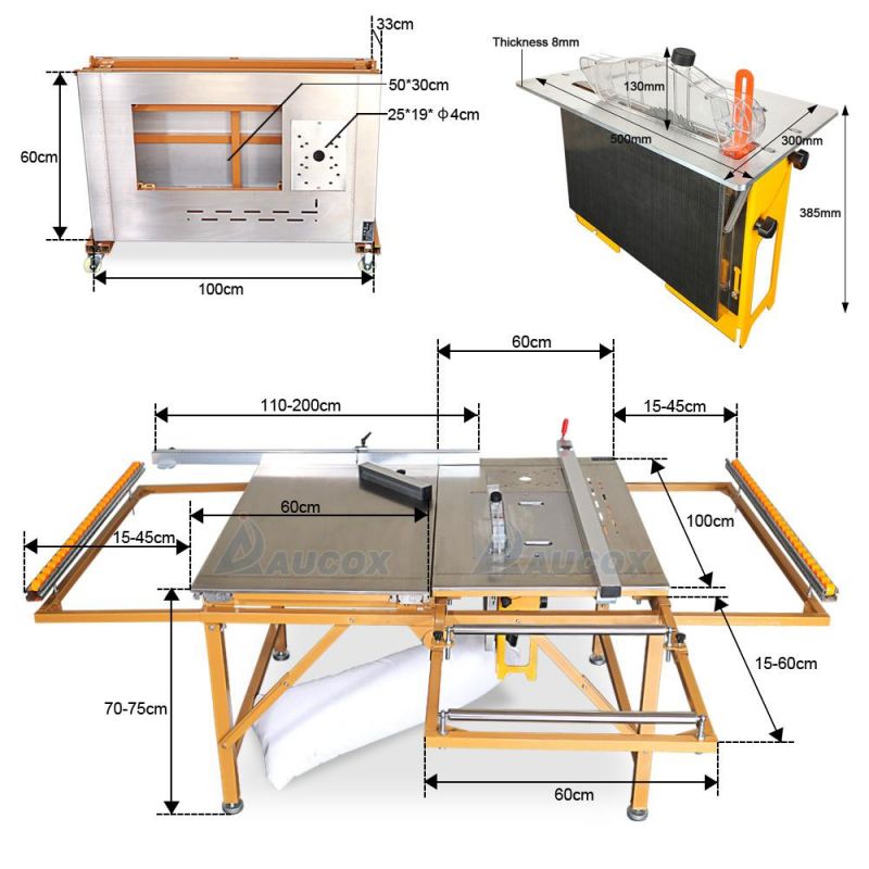 Woodworking Small Table Saw and Dust Free Folding Table Saw