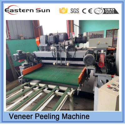 Wood Based Panels Machinery 8FT Birch Spindleless Veneer Peeling Machine in Russia Wood Log Peeling Machine