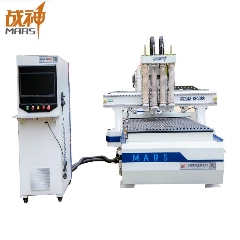 Xc400-a Pneumatic Multi-Spindle CNC Machine Router for Routing, Cutting, Side Milling, Sawing, Chamfering, Milling, and Drlling