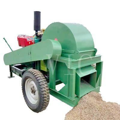 Diesel engine driven 4tph wood shredder wood crusher machine