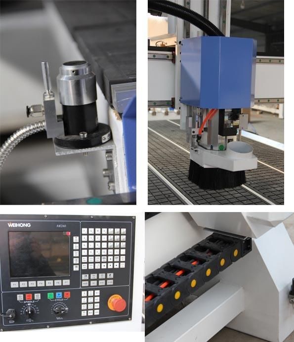 3D Woodworking Wood Cutting Engraving CNC Router Carving Machine with Double Spindle