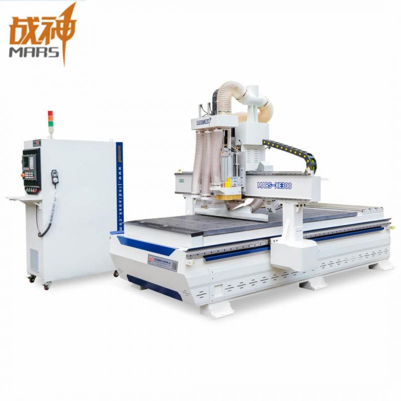 Mars CNC Router Machinery with Drilling Banks and Auto Material up and Down