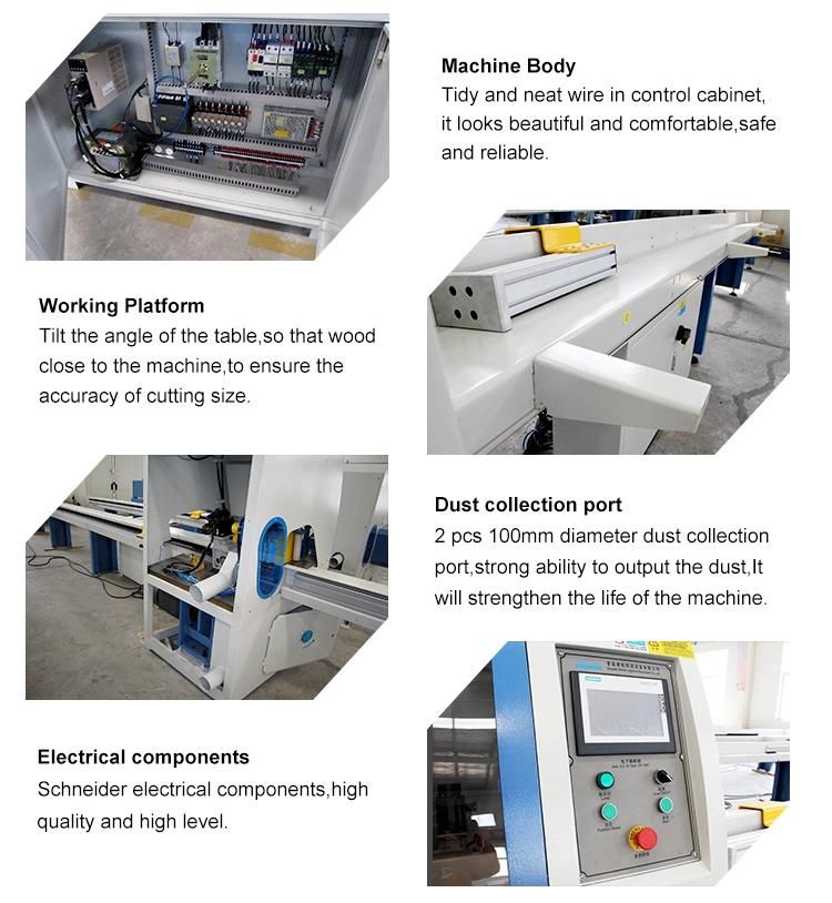 Pallets Blocks Electric Automatic Cross Cutting Saw for Wood