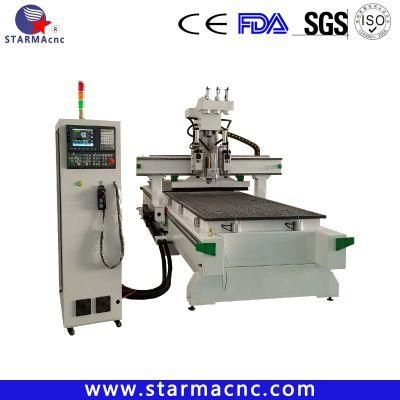 1325 1530 2030 2040 CNC Router Automatic 3D Wood Carving Drilling Machine Double Head