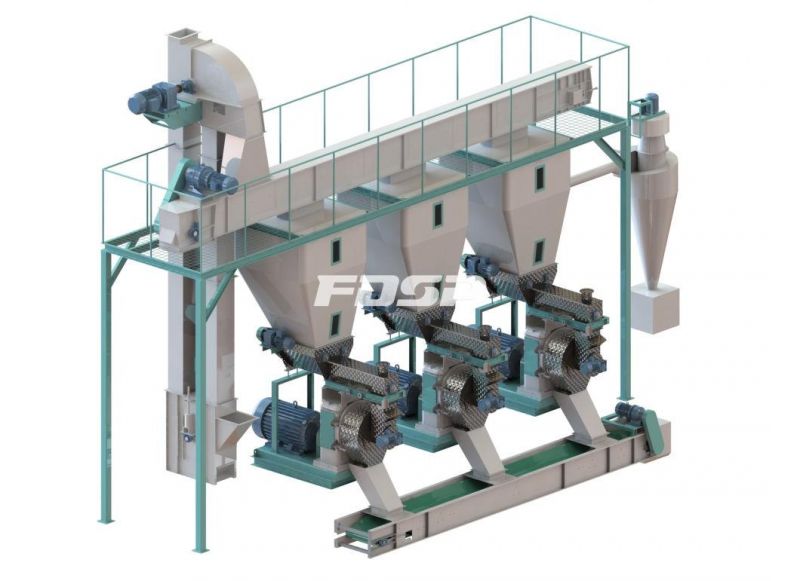 2.5-3.5t/H Wood Waste Production Line of Wood Pellets