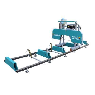 9HP Gasoline Engine Portable Horizontal Band Sawmill