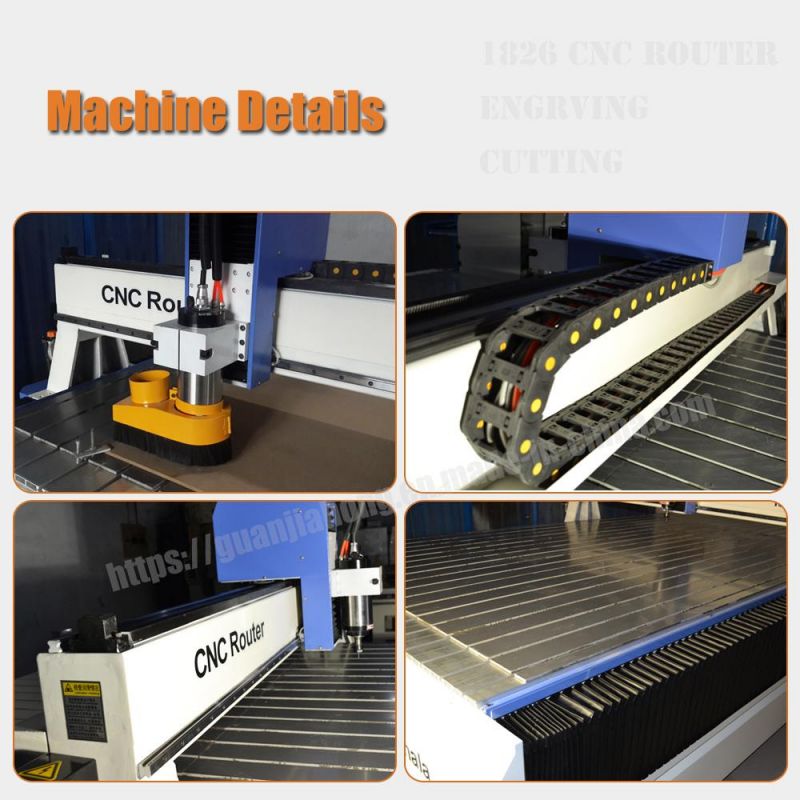 1800*2600 Wood, Acrylic, MDF, Aluminum, Plastic, Copper Engraving and Cutting Machine, CNC Router