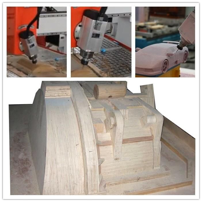5 Axis Wood CNC Router Machine with Rotating Spindle