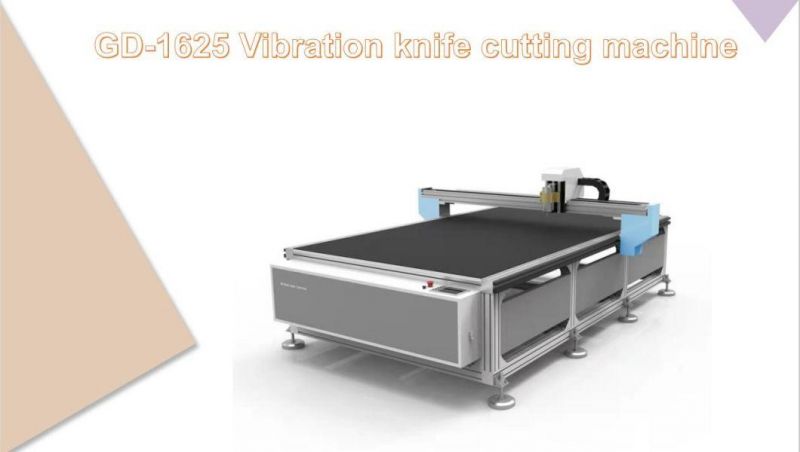 Foam Fabric Leather PVC CNC Vibrating Oscillating Corrugated Knife Cutting Machine Multilayer with Oscillating Knife CNC