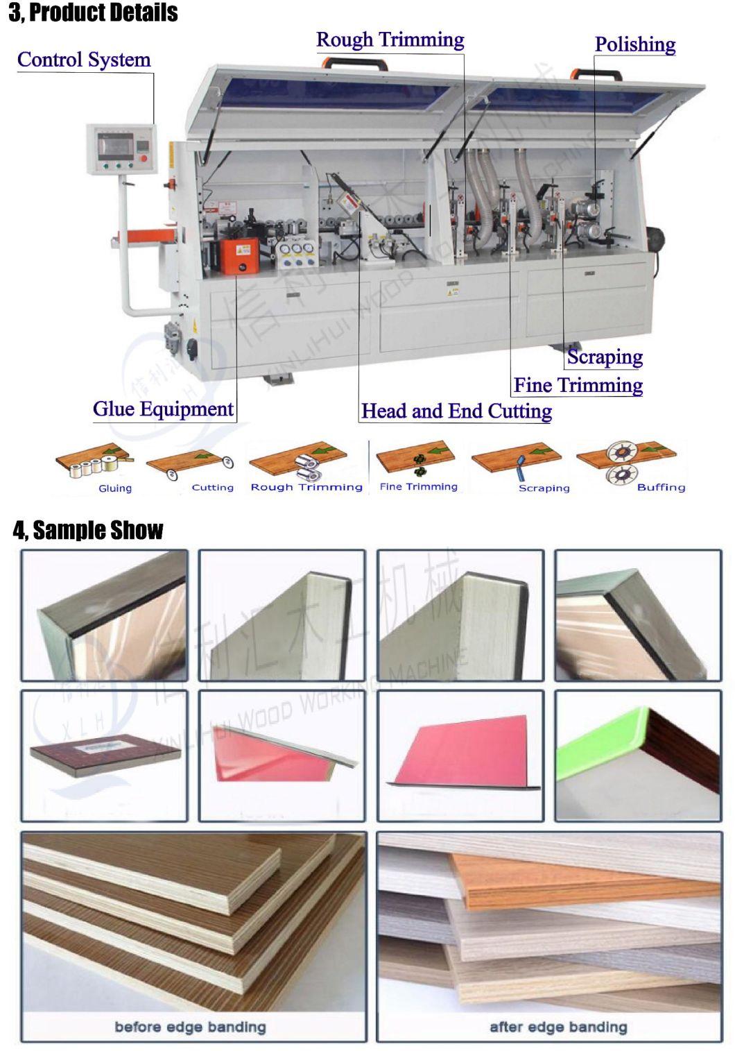 Mf-506 Automatic Wood Edge Banding Machine with Buffing, Scraping, Fine Triming, Rough Triming, End Triming, Gluing, Drilling, Corner Triming, Pre-Miling
