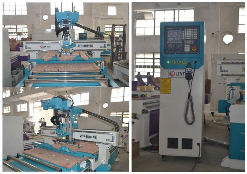 Atc Woodworking Machine CNC Router 1325 Heavy Duty with Double Vacuum Working Table