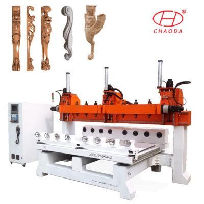 Furniture Legs Engraving Wood CNC Router 5 Axis 3D CNC Router Machine