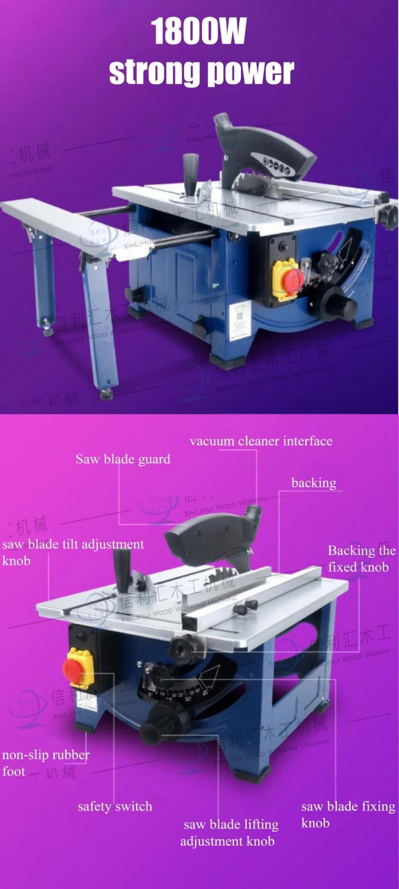 Small Model Cutter/Saw (800W - 1200W) Will Need The 45* Angle Will Need Sliding Table. Full Copper Coil in Motor 220-240V Serra De Bancada