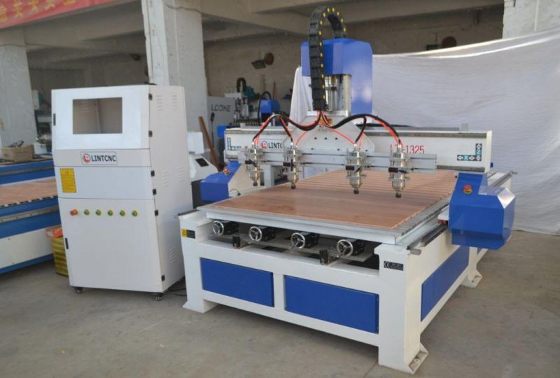 6 Rotation Axis CNC Engraver 4 Axis CNC Router 1325 Engraving Machine for Round Materials