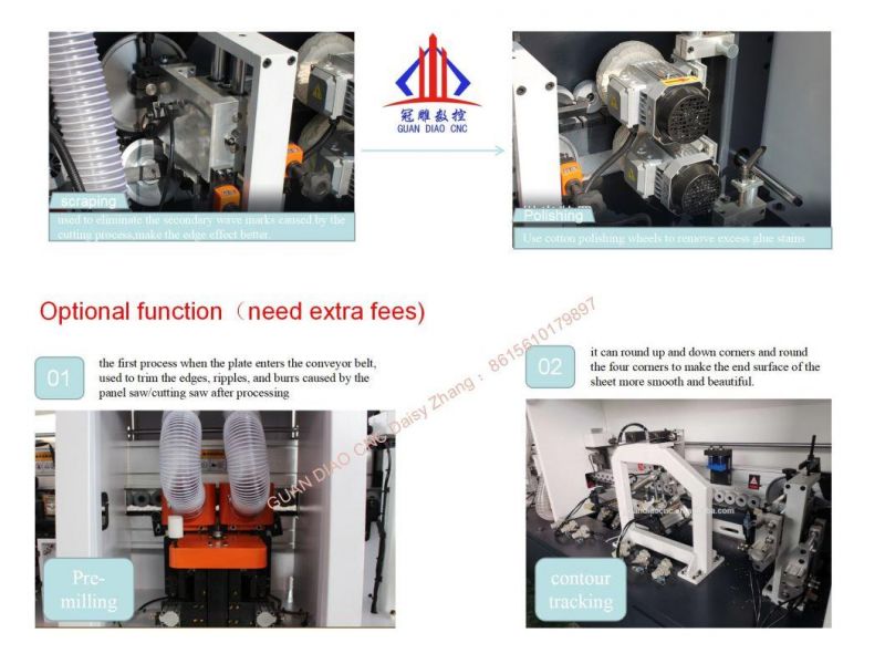 Woodworking Machine Full Semi-Automatic Edge Bander for PVC and Wood Strip