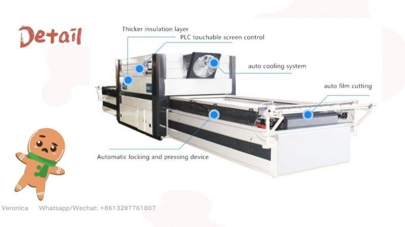 PVC Film Hot Press Wood Door Woodworking Engraving Machine Vacuum Laminating Machinery