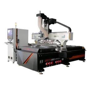 Cutting Wood Furniture Cabniet Door with Cx-1325 3D Woodworking Machine/CNC Router Cutting Engraving Machine