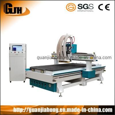 Multi Process Engraving Machine Wood Multi Workstage 3 Heads CNC Router