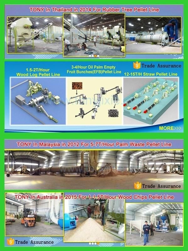 CE Approved High Quality 8-10 T/H Hardwood Pellet Production Line Complete Wood Sawdust Pellet Line Straw Pellet Plant Wood Pellet Production Line