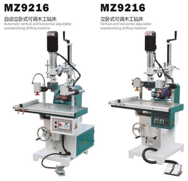 Mz9216 Pneumatic Vertical Horizontal Adjustable Spindle Wood Drilling Machine