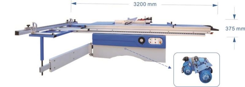 High Precision Wood Cutting Sliding Table Saw
