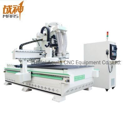 Xs300 CNC Router Machining Center with Drilling Bank and Tracking Mode Circular Tools Change