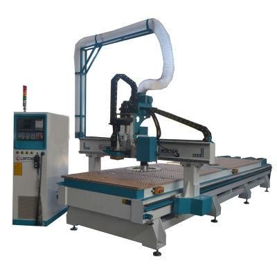 Atc Wood Cutter Machine CNC Router with Two Vacuum Working Table Three Phase