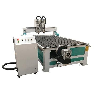 High Quality CNC Router Machine for Round Material Wood CNC 1325 4 Axis with Rotary