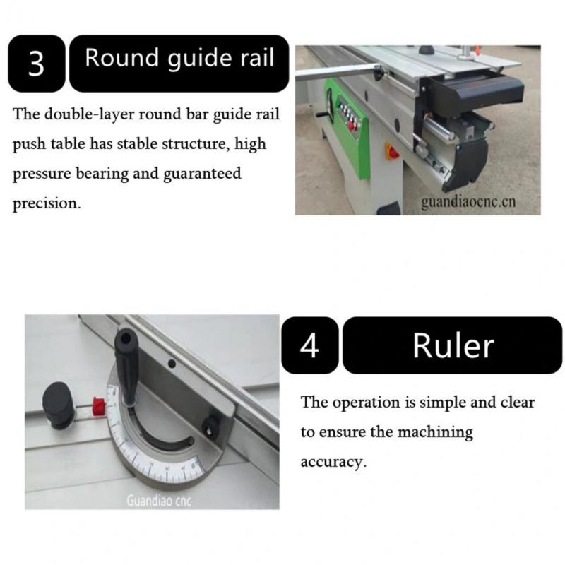 MDF Solid Wood Plywood Cutting Panel Machine Machines Sliding Table Saw