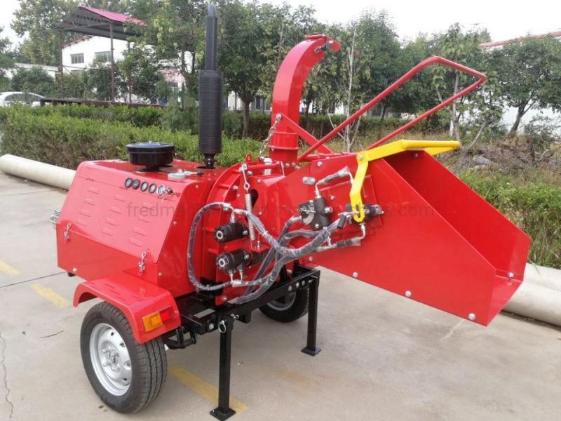 High Quality 40HP Diesel Engine Cutting Machine Dh-40 Chipper Shredder Towable Wood Crusher