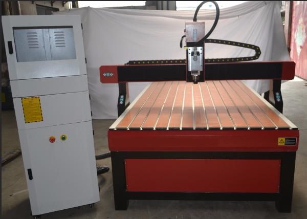 China 2.2kw CNC Router Metal Cutting Machine 1212 1224 for Aluminum Brass Wood with Mach3 Control Vacuum Table