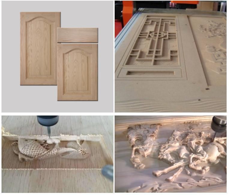 Wood Carpenter Multi Head Pneumatic Auto Tool Changer 3D 1325 Cutting CNC Router Engraving Furniture Making Machine Wood Composite Door