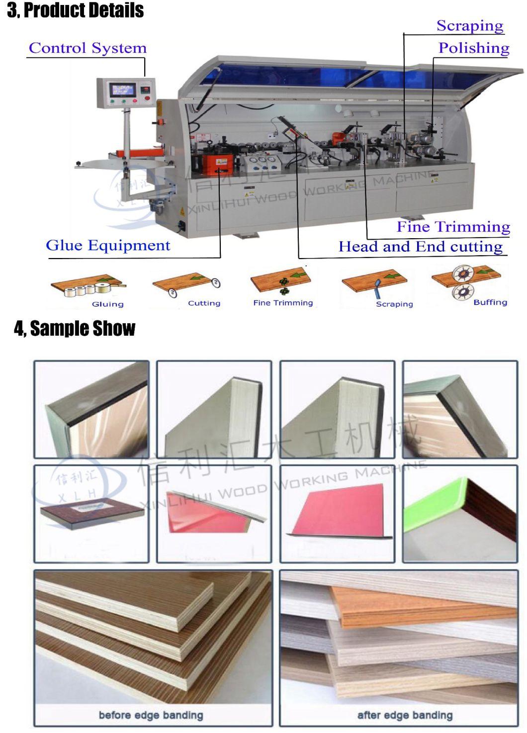 Chinese Manufacture Fine Finishing Wood Machine Woodworking Tool of Edge Banding Machine with Heating Press for PVC, Wood Veneer, Wood Grained Paper