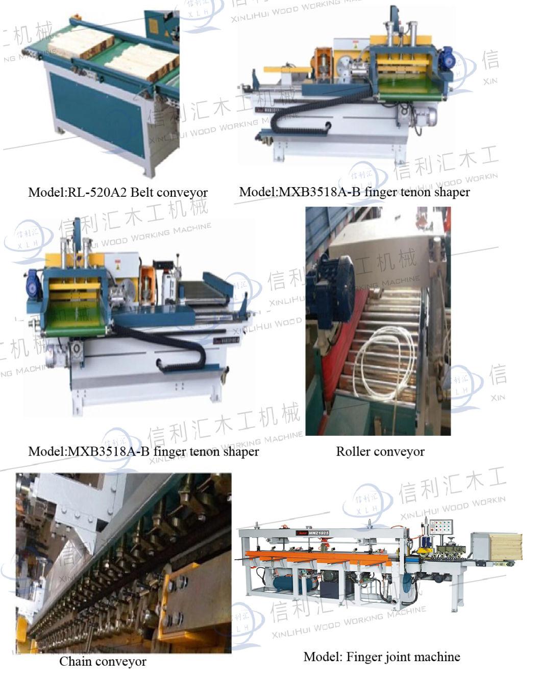 Full Automatic Finger Joint Production Line (tenon shaper/gluing/tenon jointer) Wood Full Automatic Finger Joint Wood Machine Line