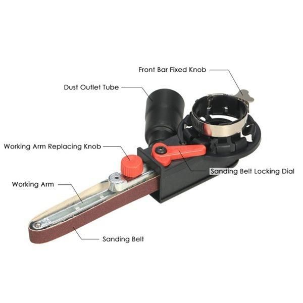 Belt Grinder Angle Sander Belt Head Polisher Angle Grinder Attachment Angle Grinder Conversion Belt Machine