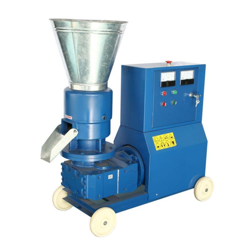 Roller Driven 100-200kg/H Wood Pellet Machine